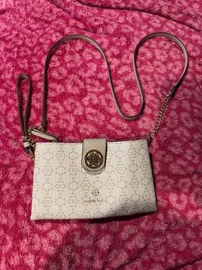 Nanette lepore Cream Crossbody Bag with Gold Hardware